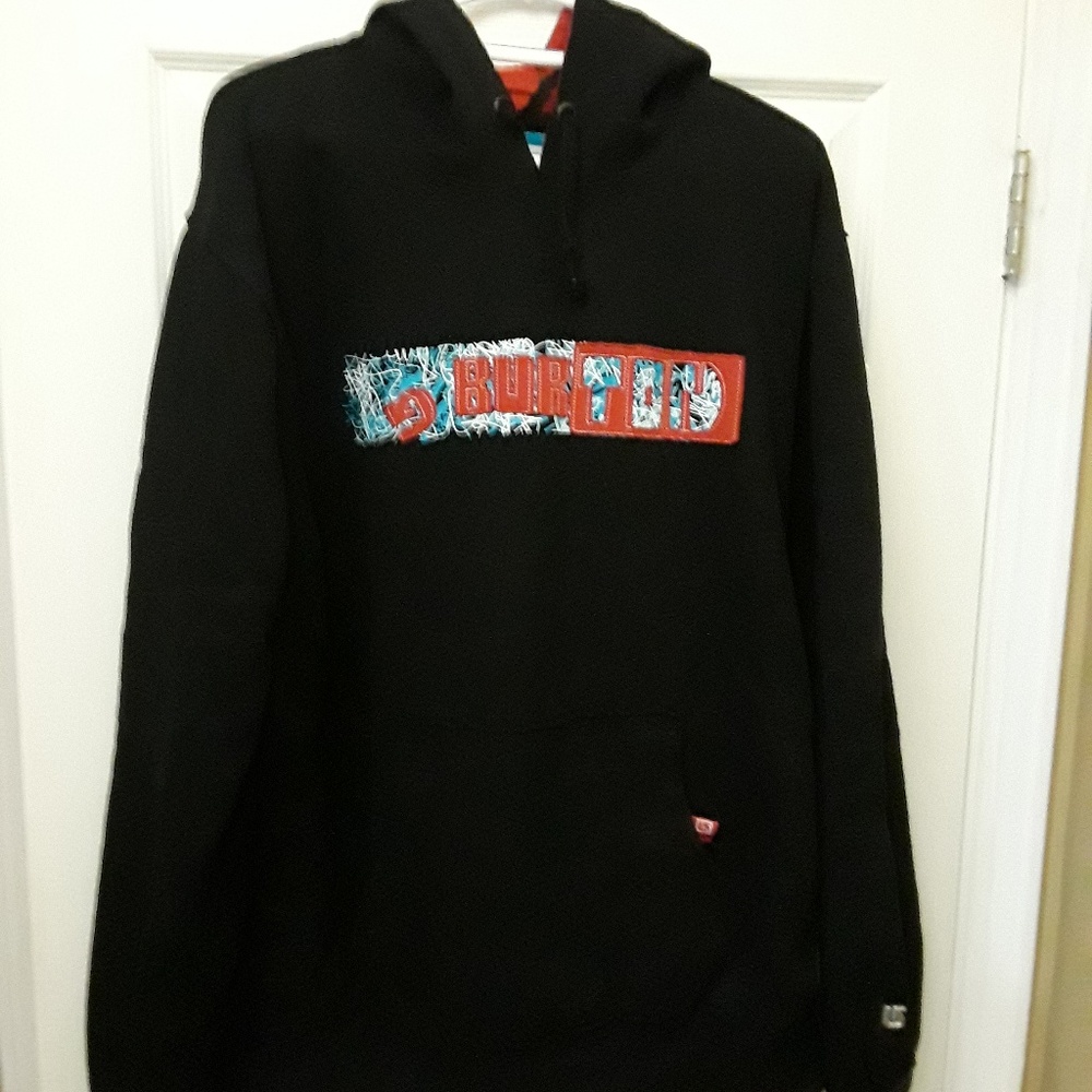 BURTON Hoodie - XL -Black / Red / White / Blue